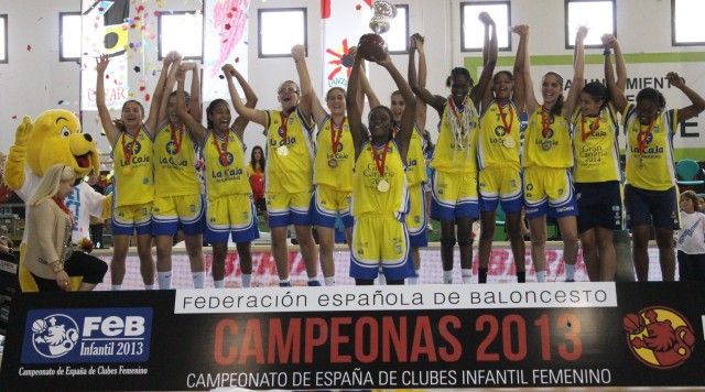El Gran Canaria La Caja revalida el título de campeonas del Campeonato de España Infantil