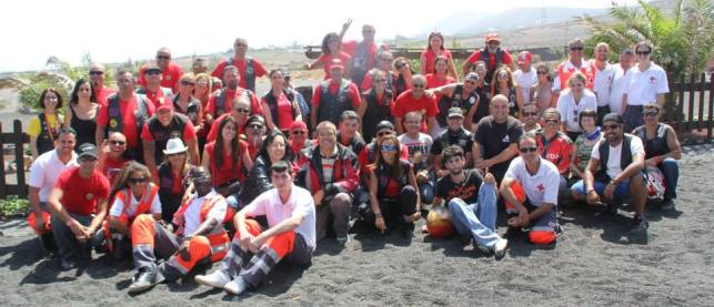Red Cross and the Nomads Club celebrated the first solidarity motorcycle route in Lanzarote