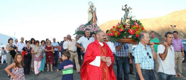 Tahíche se volcó con su procesión en honor a Santiago Apóstol