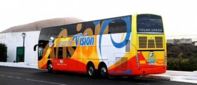 Suspenden de forma indefinida el servicio de Lanzarote Visión, la guagua turística de TUI