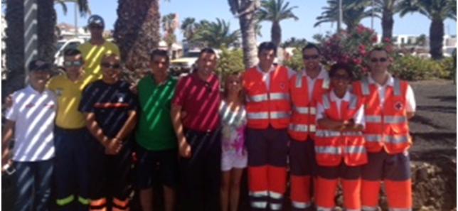 El Ayuntamiento de Teguise imparte un taller de primeros auxilios para saber actuar en caso de accidentes en las playas