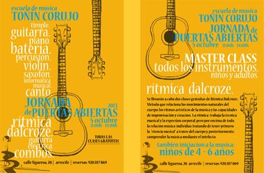 Jornadas gratuitas de puertas abiertas en la Escuela de Música Toñín Corujo
