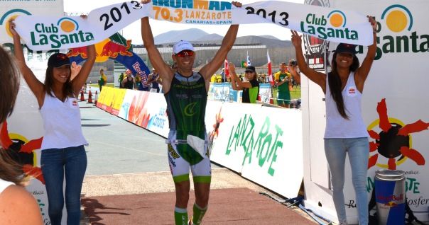 Víctor del Corral y Agniezka Jerzyk, ganadores del Ironman 70.3 Lanzarote