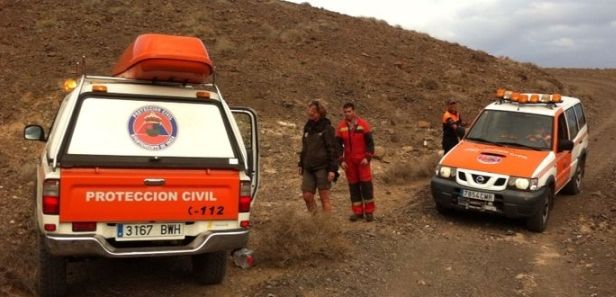 Protección Civil de Yaiza rescata a un turista holandés que se había perdido en Los Ajaches