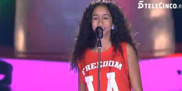 Eva Ruiz deslumbra en La Voz Kids