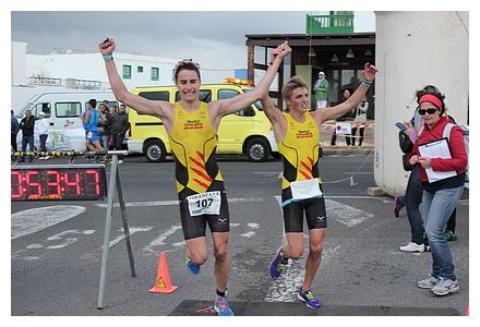 Aleix Domenech e Yvonne Van Vierken, vencedores del II Timanfaya Triathlon