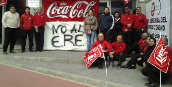 Jornada de huelga y protestas de los trabajadores de Coca Cola en Lanzarote