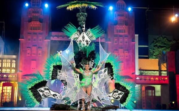 La primera dama del Carnaval de Arrecife ya se presentó con el mismo diseño en Telde en 2013
