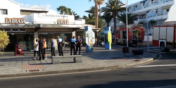 Un restaurante de Puerto del Carmen sufre un conato de incendio