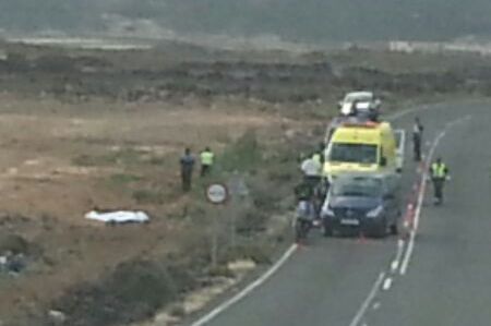 Un motorista fallece tras sufrir una caída cerca de  Las Breñas