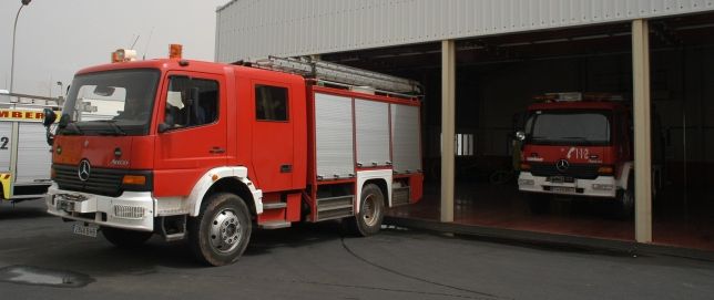 Vehículos de los bomberos de Lanzarote