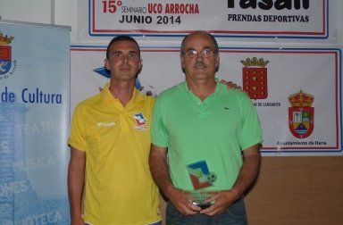 Miguel Díaz Reyes, distinguido con el XIV Trofeo Compañero por su larga vinculación con el deporte
