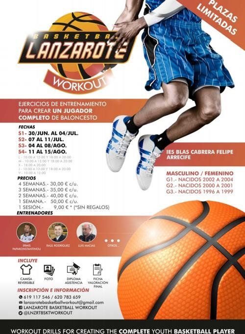 El CB Grubati organiza el programa de entrenamientos Lanzarote Basketball Workout