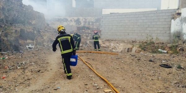 Nuevo incendio en una casa de Arrecife ocupada por indigentes