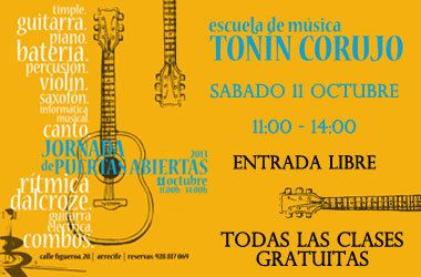 Jornadas de puertas abiertas en la Escuela de Música Toñín Corujo