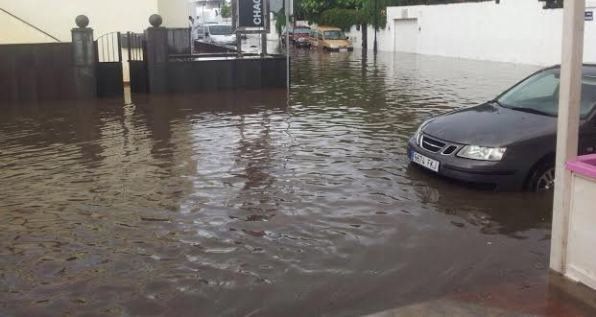 Una tromba de agua deja más de 30 incidencias por toda la isla