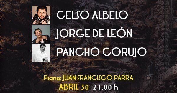 Los tres tenores canarios actúan por primera vez juntos en Lanzarote
