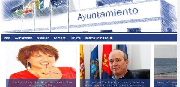 La Junta Electoral obliga al alcalde a retirar de la web  de Tías "cualquier referencia de actos institucionales"