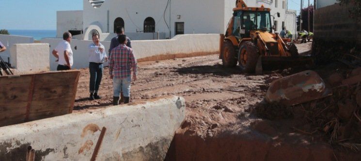 El Ayuntamiento cifra en un millón de euros el daño de las lluvias en Haría