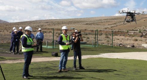 Endesa utilizará drones para inspeccionar la red eléctrica de Lanzarote