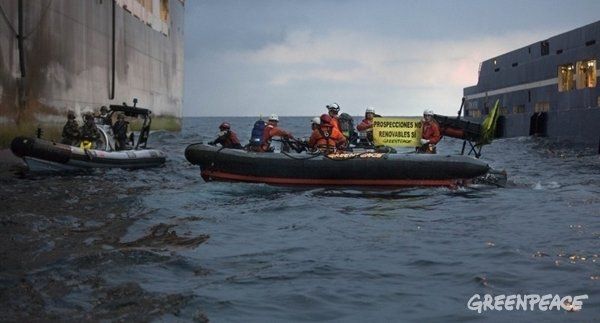 Greenpeace estudia recurrir el archivo de la Audiencia Nacional de la "agresión" sufrida por la Armada