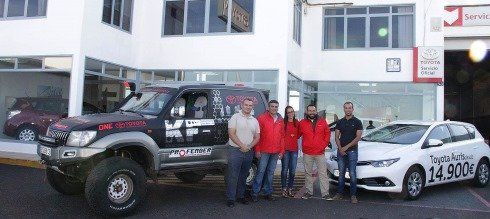 El equipo Ivimach Toyota Lanzarote preparado para la Cup 180 de Marruecos