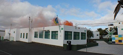 More than 700 students have been successfully evacuated from the CEIP of Tías after a simulated fire