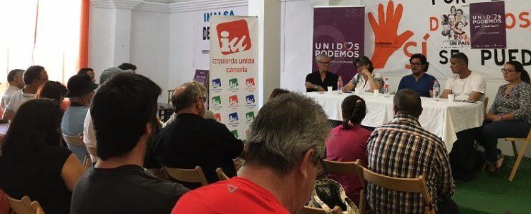 La eurodiputada Paloma López recuerda al Pueblo Saharaui en el acto de apertura de Unidos Podemos