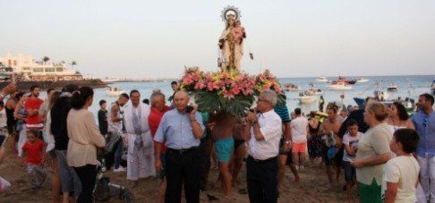 Playa Blanca también celebró las fiestas en honor a la Virgen del Carmen