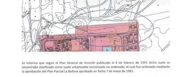 Murillo afirma que Arrecife autorizó casas en La Bufona sin que lo permitiera el tipo de suelo