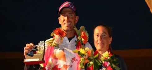 Stephen Bayliss y Nicole Woysch, ganadores del Ocean Lava Arrecife-Lanzarote Triathlon