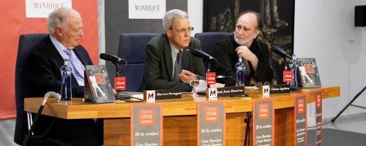 Juan Marrero presentó su libro acerca de César Manrique y Pepín Ramírez ante una concurrida FCM
