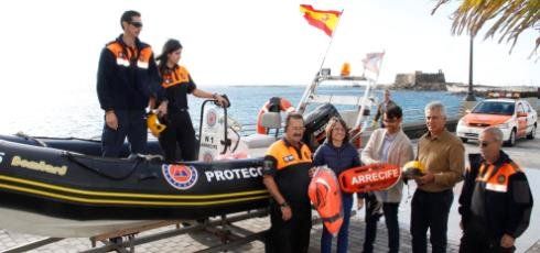 Protección Civil Arrecife cuenta con una zodiac para emergencias