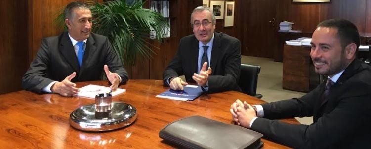 Primer contacto oficial del senador por Lanzarote con el Presidente de Puertos del Estado