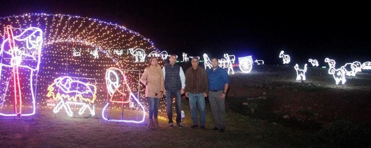 La Navidad arranca en Teguise con el encendido del Belén en la Montaña de Guanapay