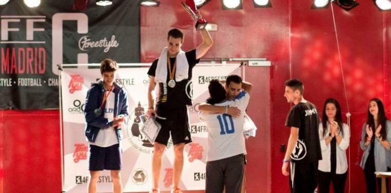 El joven lanzaroteño Airam Morín, subcampeón de España de Freestyle Fútbol