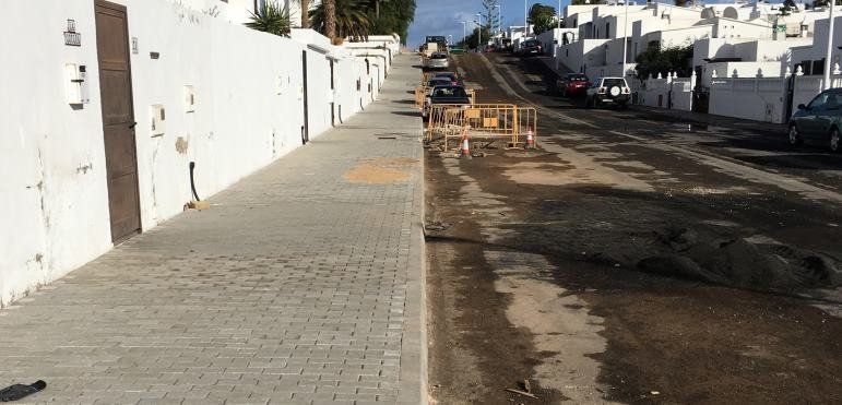 NC denuncia incumplimientos del plazo en las obras de la calle Princesa Ico de Puerto del Carmen
