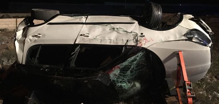 Fallece un hombre de 36 años tras volcar con su coche en Arrecife
