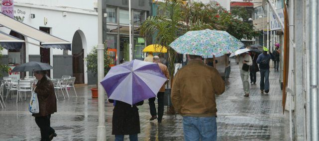 Aviso amarillo por lluvias en Lanzarote para este sábado