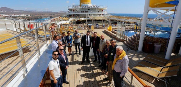 Viajes La Molina y Costa Cruceros inauguran el embarque en Lanzarote de su crucero al Mediterráneo