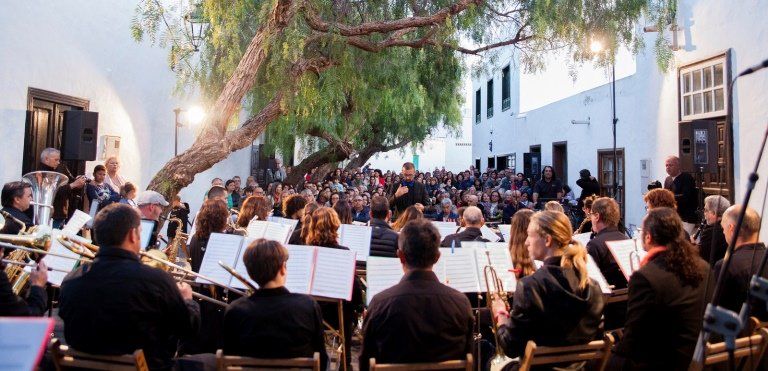 La Banda Municipal de Teguise celebra un concierto en La Villa, "Música de Cine"