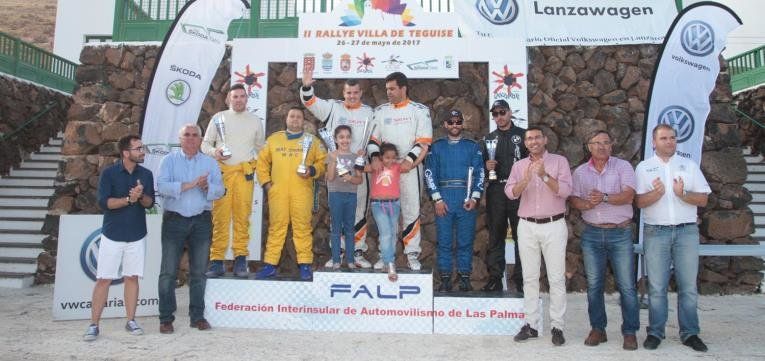 Sorprendente final con victoria de Óliver e Iván Rodríguez en el II Rallye Villa de Teguise