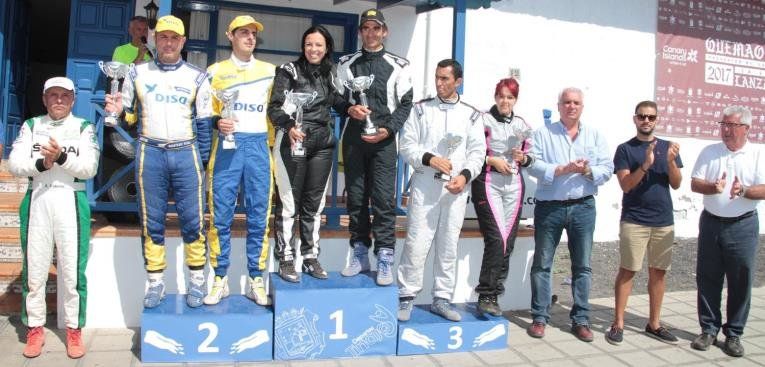 Triunfo de Miguel Curbelo y Guacimara Arbelo en el Slalom de Tinajo