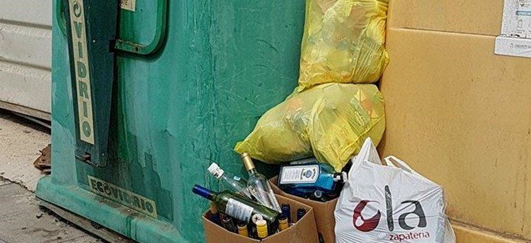 NC denuncia el "abandono" del servicio de recogida de basuras selectivas en Haría