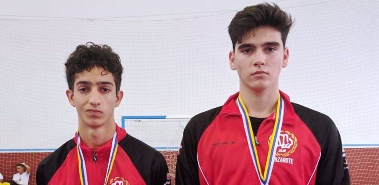 El Poliarrecife consigue dos medallas en el campeonato de Canarias de Karate cadete-junior sub 21