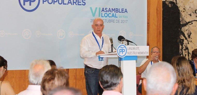 Pancho Hernández es  reelegido como presidente del Comité Local de Tías