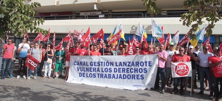 Los trabajadores de Canal Gestión continúan con las movilizaciones con una nueva concentración