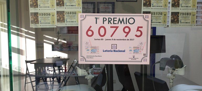 El primer premio de la Lotería Nacional deja 600.000 euros en Playa Blanca