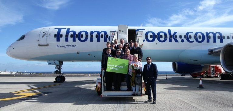 El Aeropuerto de Lanzarote celebra la llegada del pasajero 7 millones