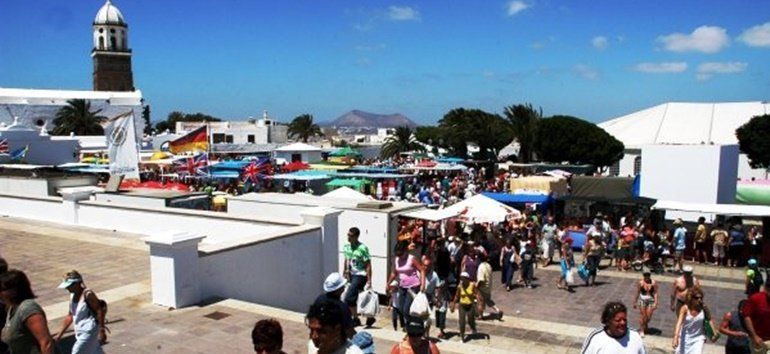 Imagen de archivo del mercadillo de Teguise